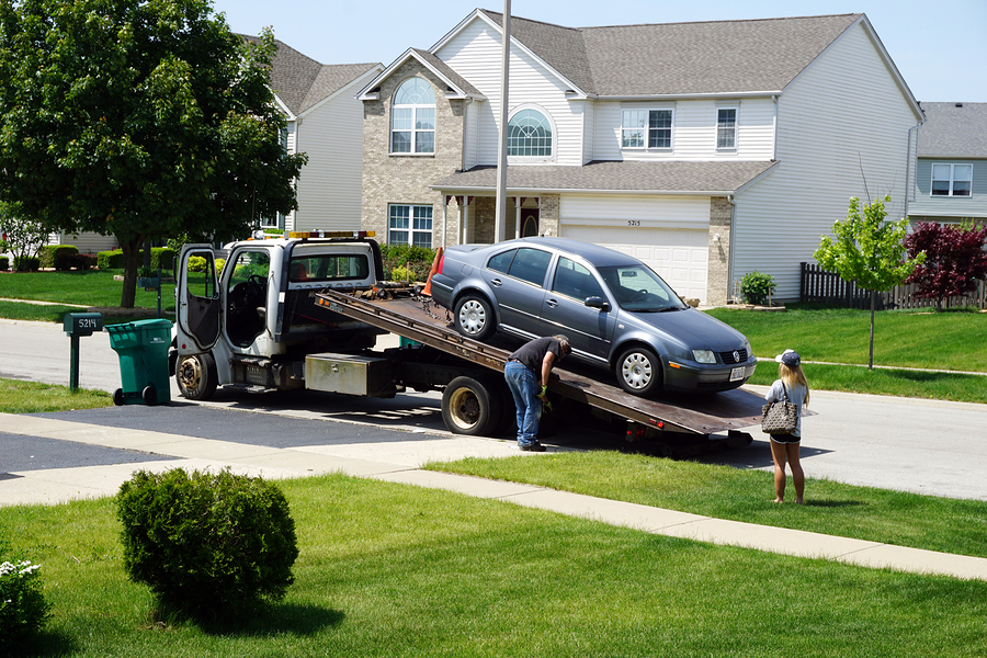 towing service for abandoned vehicle